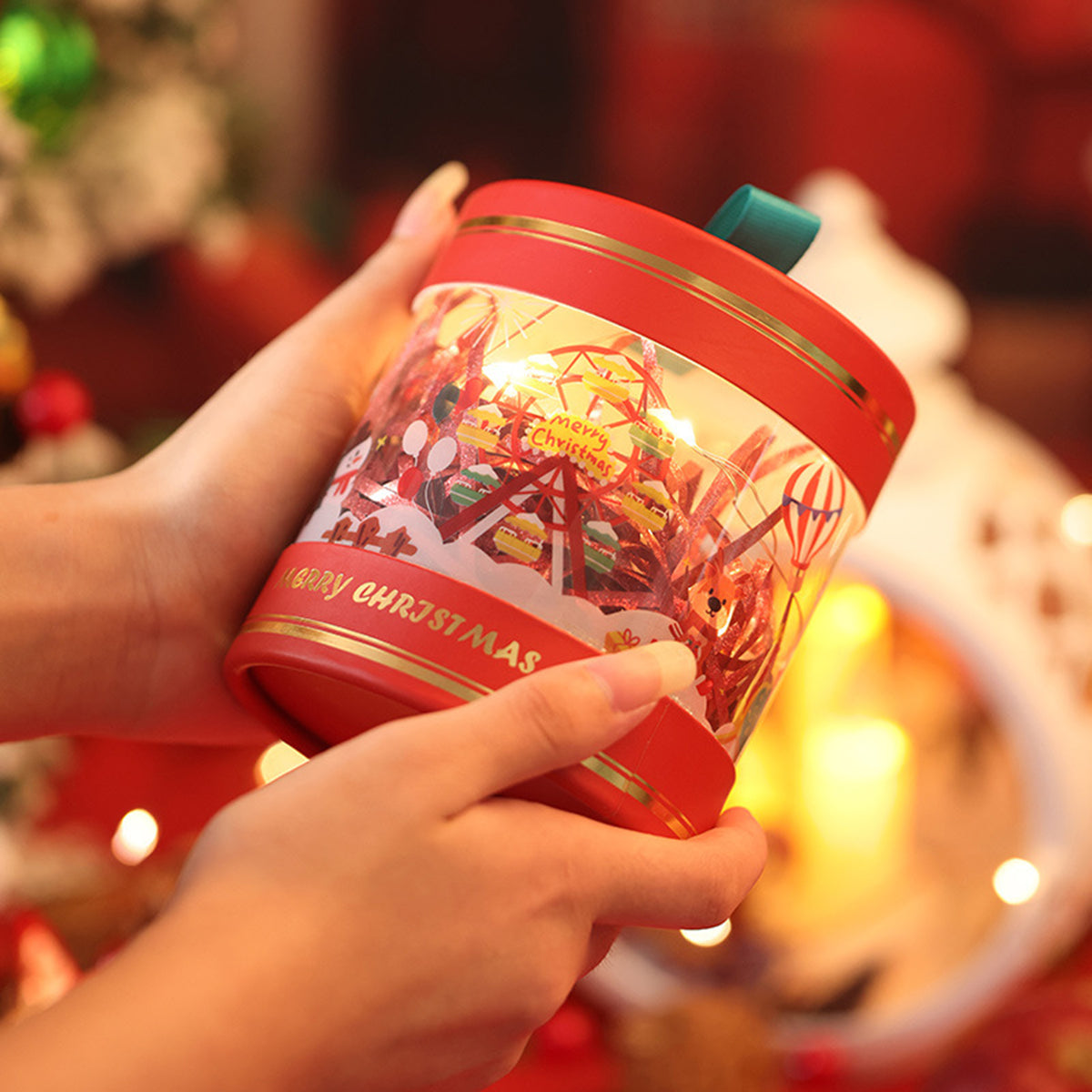 Christmas Candy Boxes Christmas Treat Gift Boxes Xmas Paper Boxes with Handle