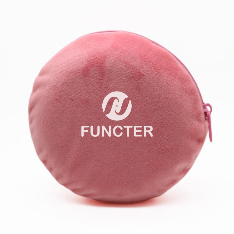 5" X 5" Round Soft Velvet Cloth Jewelry Pouches with Zipper For Jewelry Wedding Candy Gift Bags