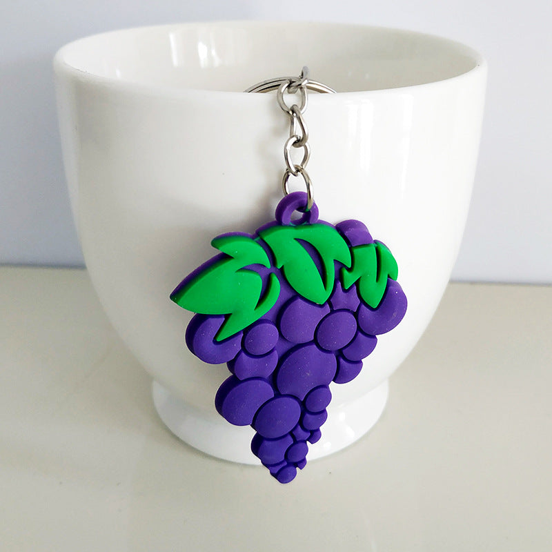 Custom 3D Raised Shaped Soft Touch PVC Keychain - Two Sides Printing