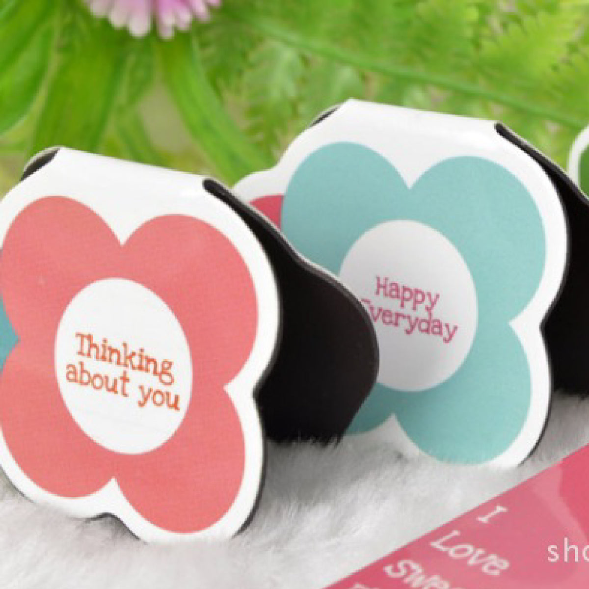 Flower Shaped Magnetic Bookmark Custom Shape Book Marker Clip for Reader, Subscriber