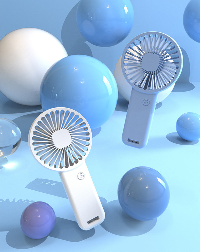 Mini USB Rechargeable Handheld Fan Phone Holder Desk Fan