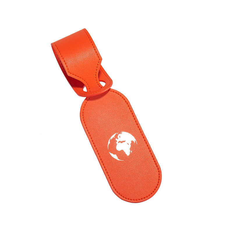 Oval Shape Microfiber Luggage Personalizable Travel ID Tag For Travel Business Trip