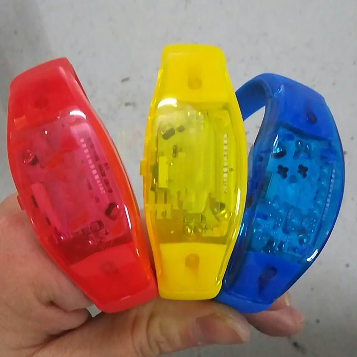 Button control LED Luminous Silicone Bracelet Rave Concert Birthday Carnival Party Favors Gift