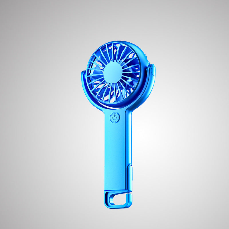 Mini USB Desktop Handheld Fan With 5-Speed Adjustable USB Rechargeable Fan