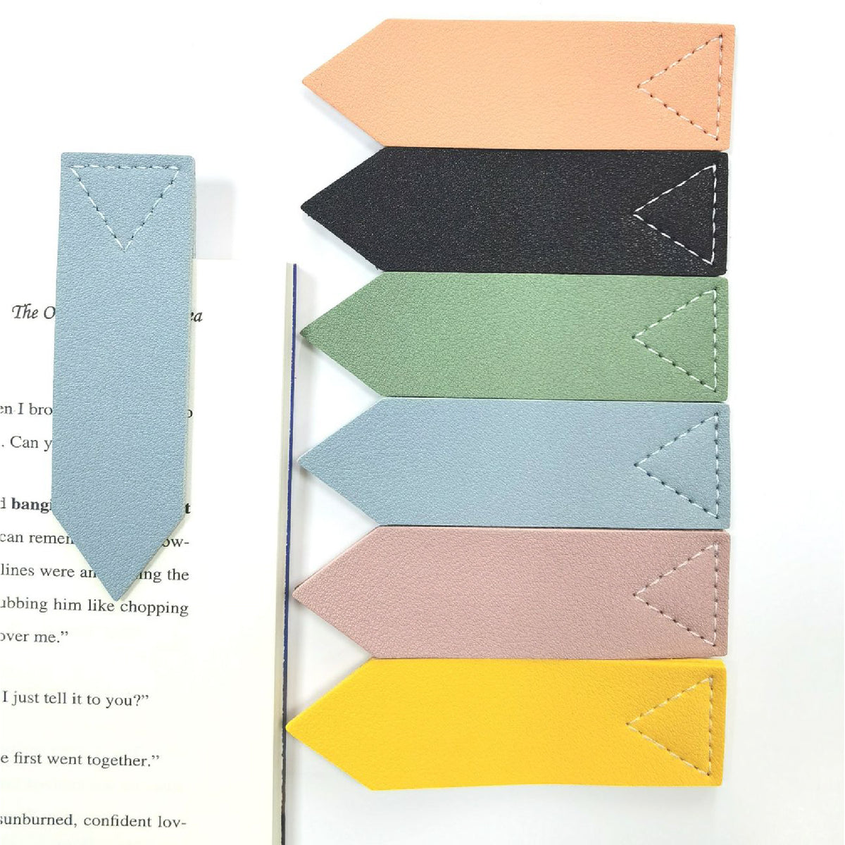 PU Leather Page Corner Bookmark for Book Lover Book Shop Gift