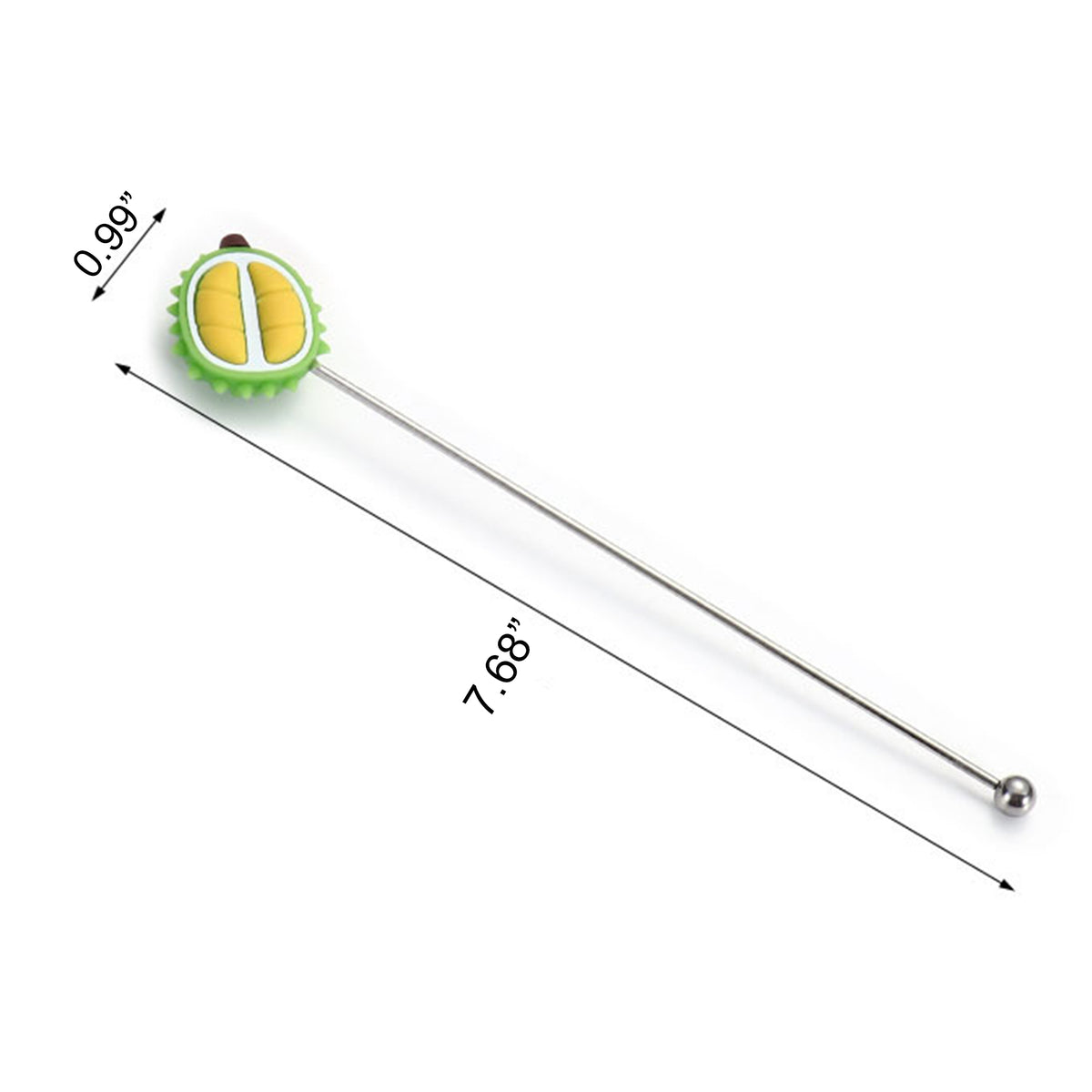 7.68 L Stainless Steel Durian Top Beverage Stirrers Coffee Stick