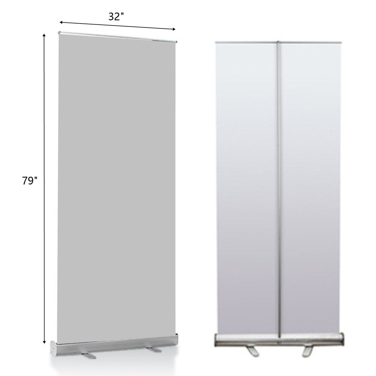 79" Retractable Banner Display Reusable Roller Banner for Summer Camp, Seminar, Lecture