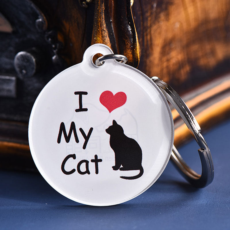 Round Shaped Acrylic Key Holder for Two Sides Printing