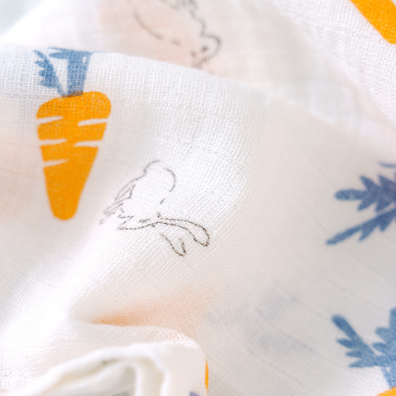 Full Color Imprint Premium Muslin Baby Wrap Swaddle Blanket