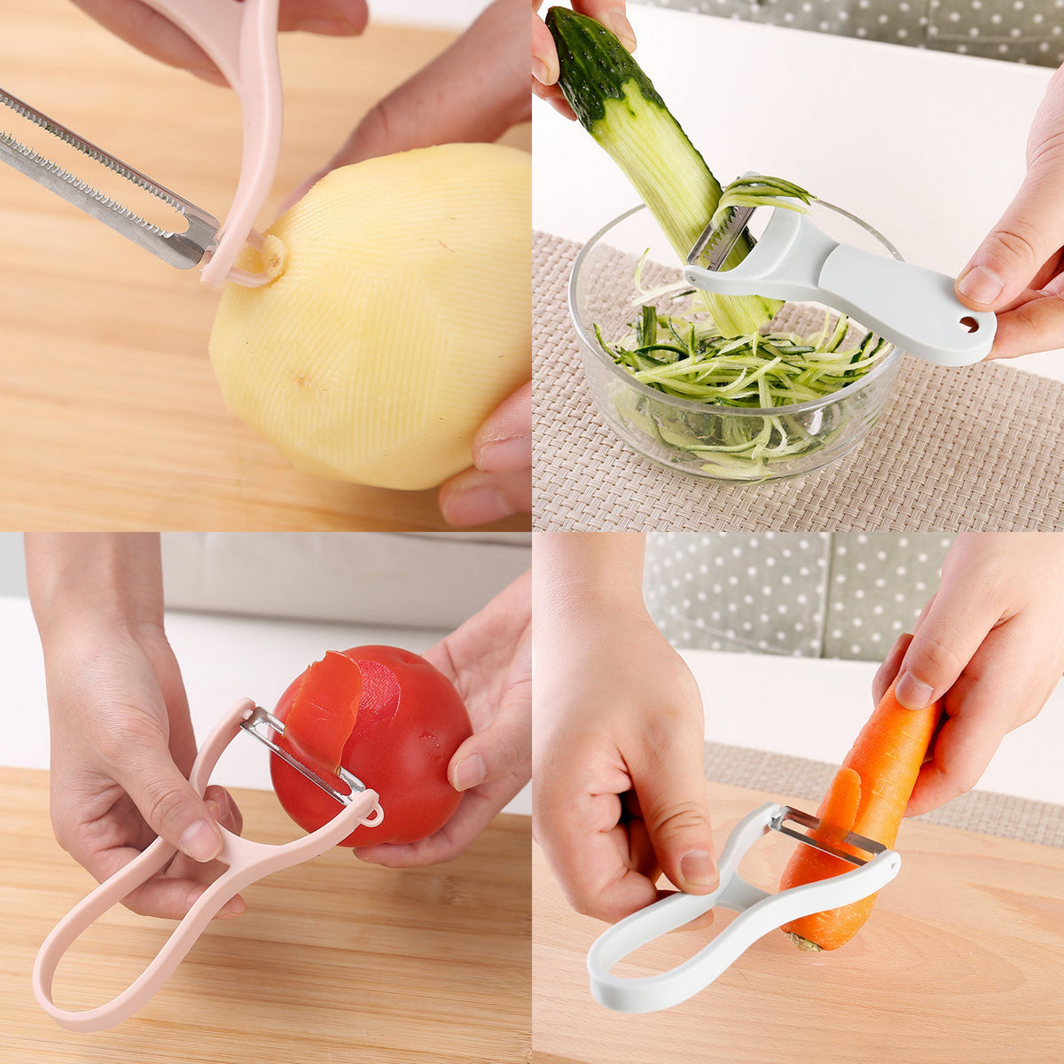 2" 1 Peeler & Slicer Vegetable Cutter Sharp Blade Kitchen Tool Set