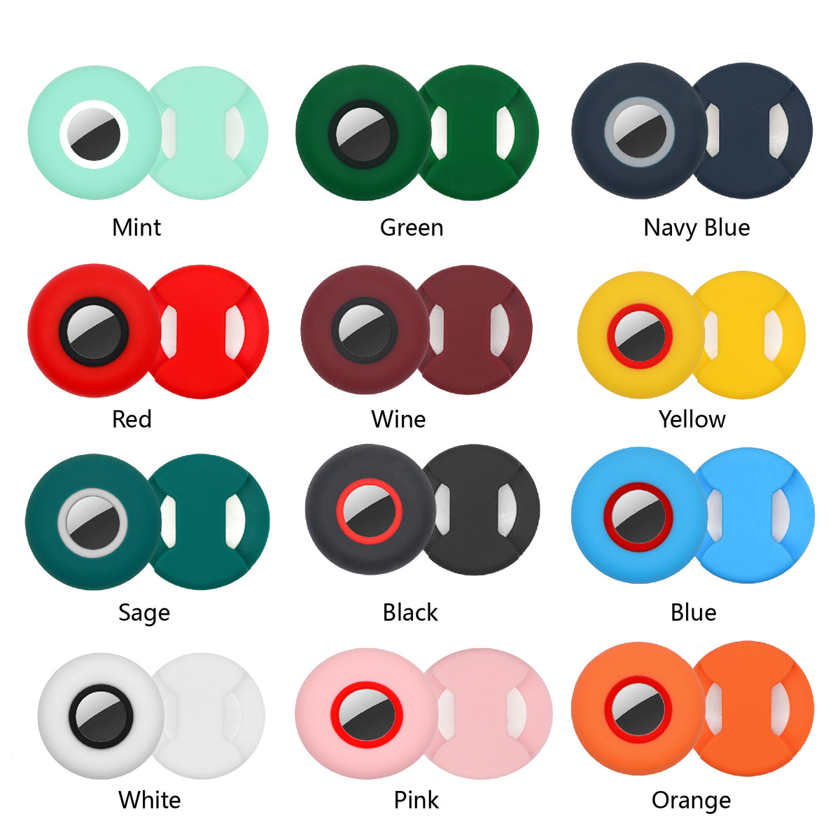 Holder for Dog Collar Silicone Case Cover for Pet Collar Loop