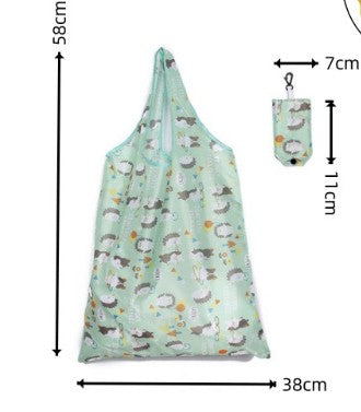 Full Customized Polyester Grocery Foldable Shoulder Bag Travel Shopping Tote Bag