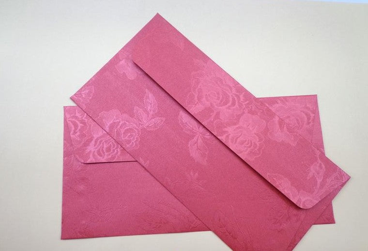 Rose Texture Pearl Paper Invitation Letter Envelope