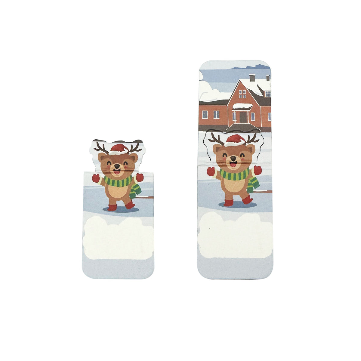 Reindeer Magnetic Bookmark Christmas Book Marker Clip Custom Shape Bookmark Christmas Gift Elk