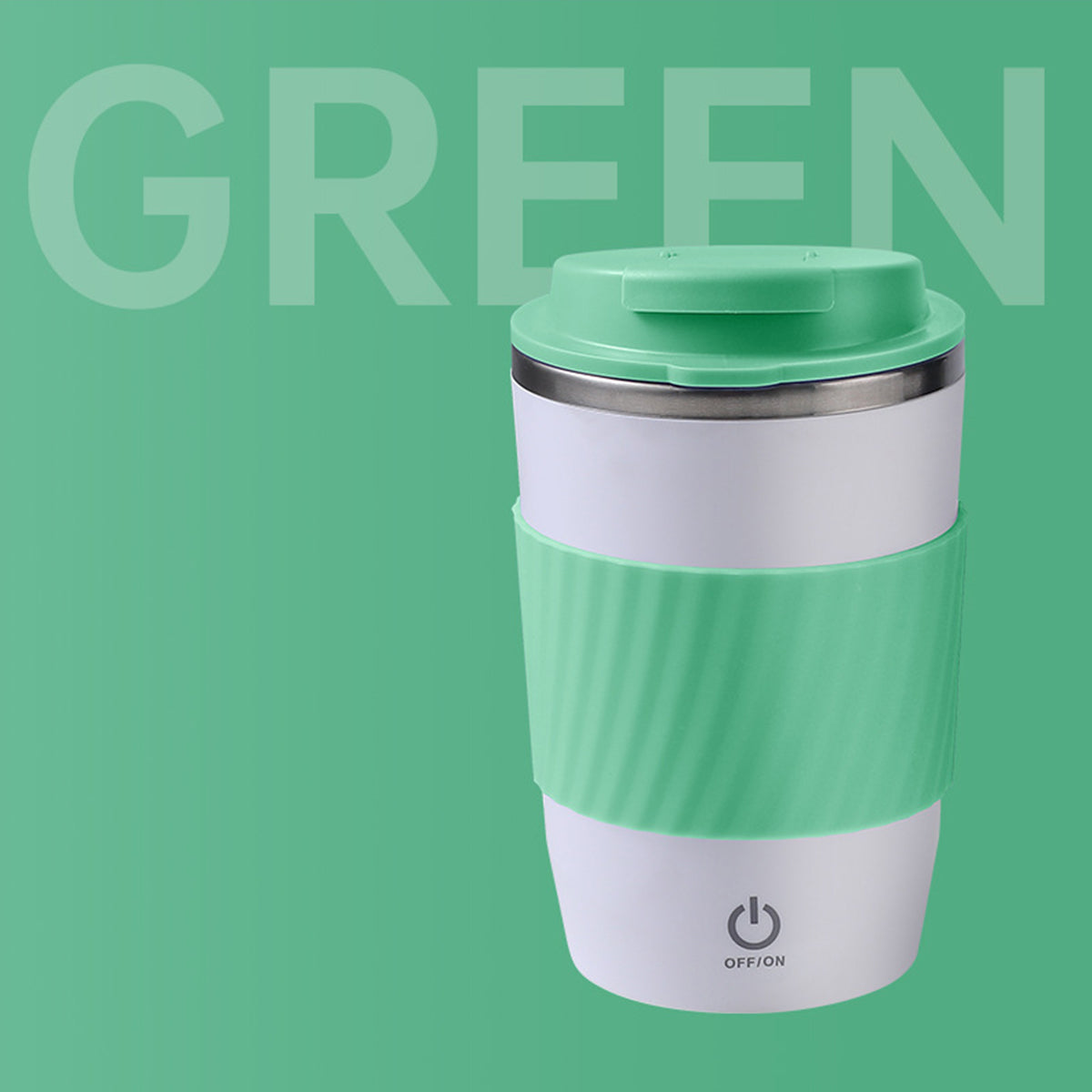 12 Oz. Rechargeable Stainless Steel Coffee Automatic Stirring Cup Coffee Magnetic Cup