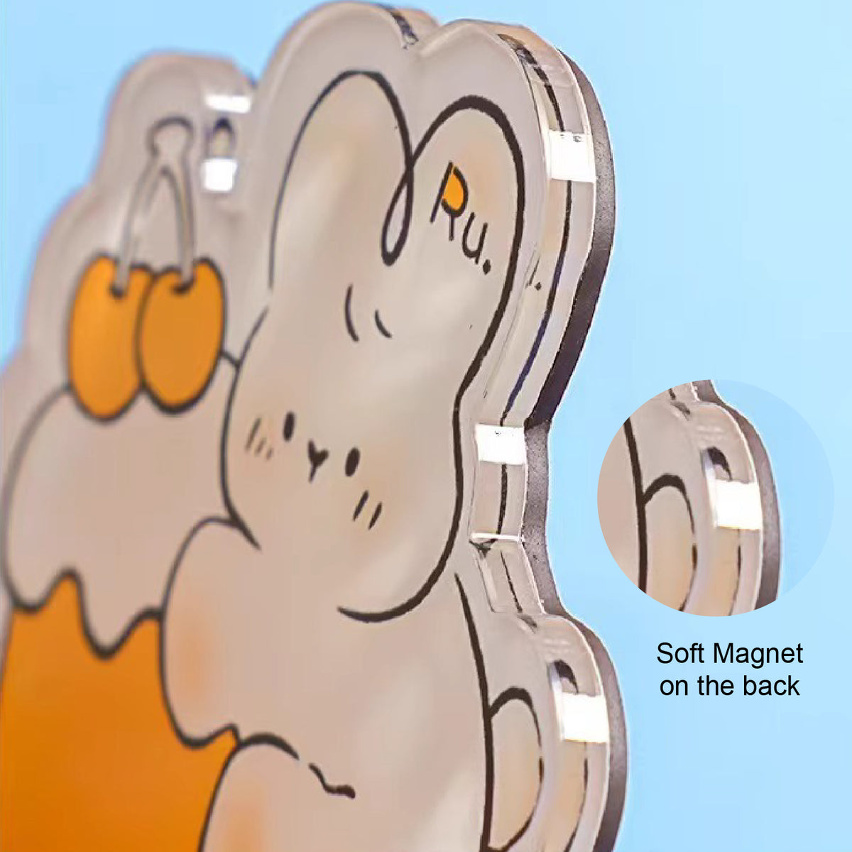 Magnet Rectangle Shape Acrylic Magnet Solid Color Magnet