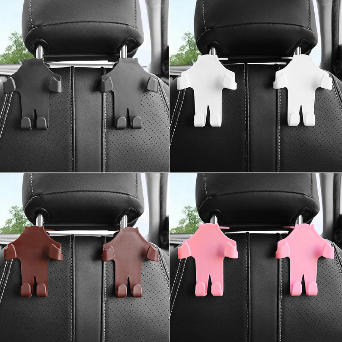 Car Seat Headrest Hook Vehicle Car Interior Accessories with Phone Holder