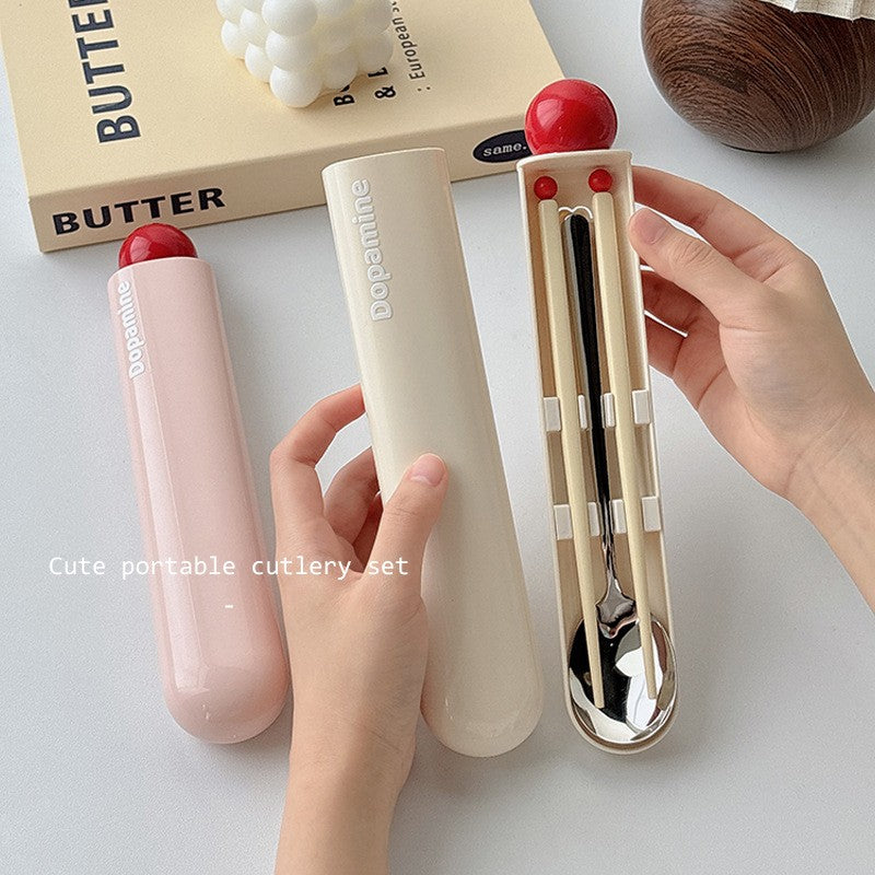Portable Stainless Steel Chopsticks & Spoon
