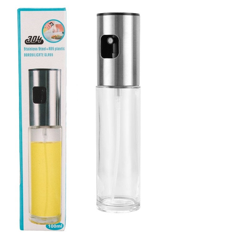 3.30 oz Stainless Steel Press Type Oil Bottle