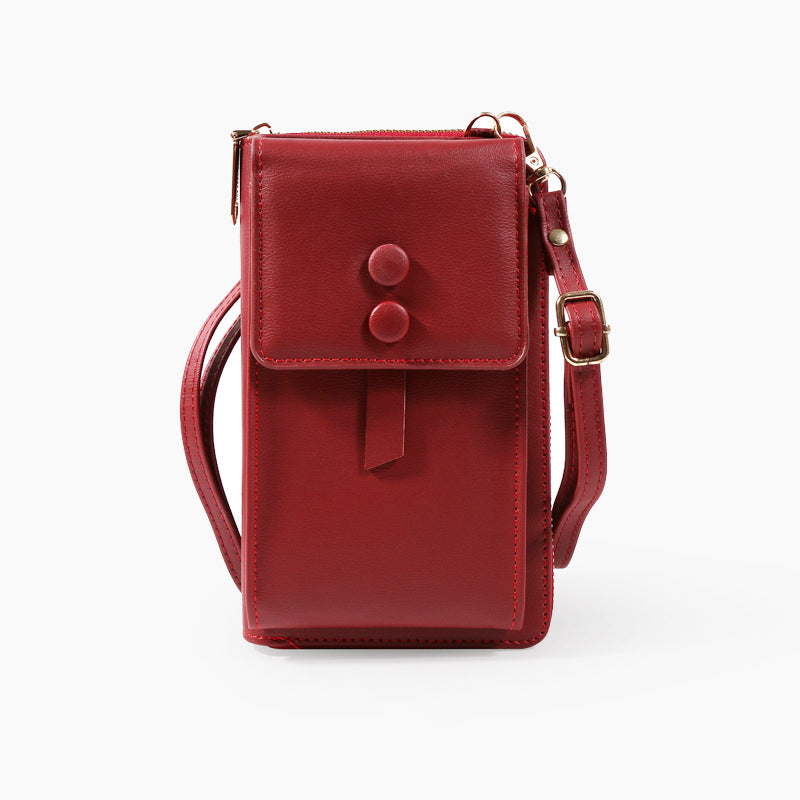 PU Leather Cell Phone Purse Bag Small Crossbody Bag Mini Messenger Bag Wallet Bag Shoulder Handbag