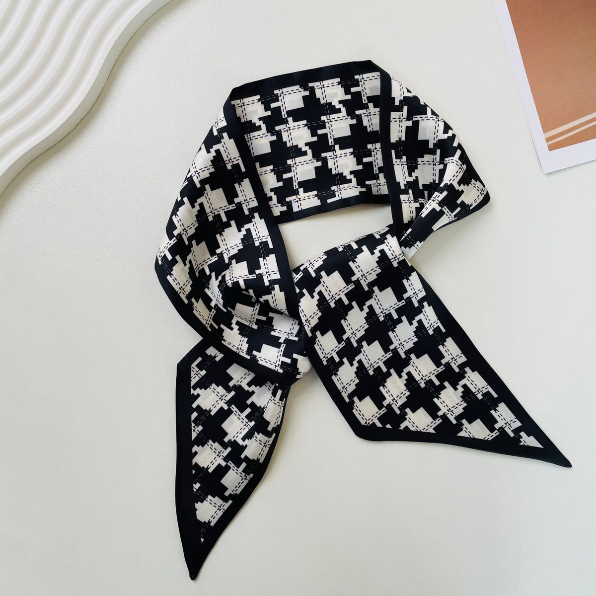 3.7x37" Imitation Silk Scarf Neck Scarf Hair Scarves