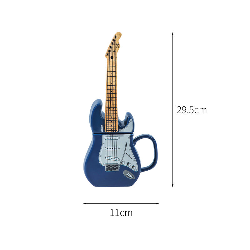 15 Oz. Guitar Shaped Ceramic Mug Coffee Mug