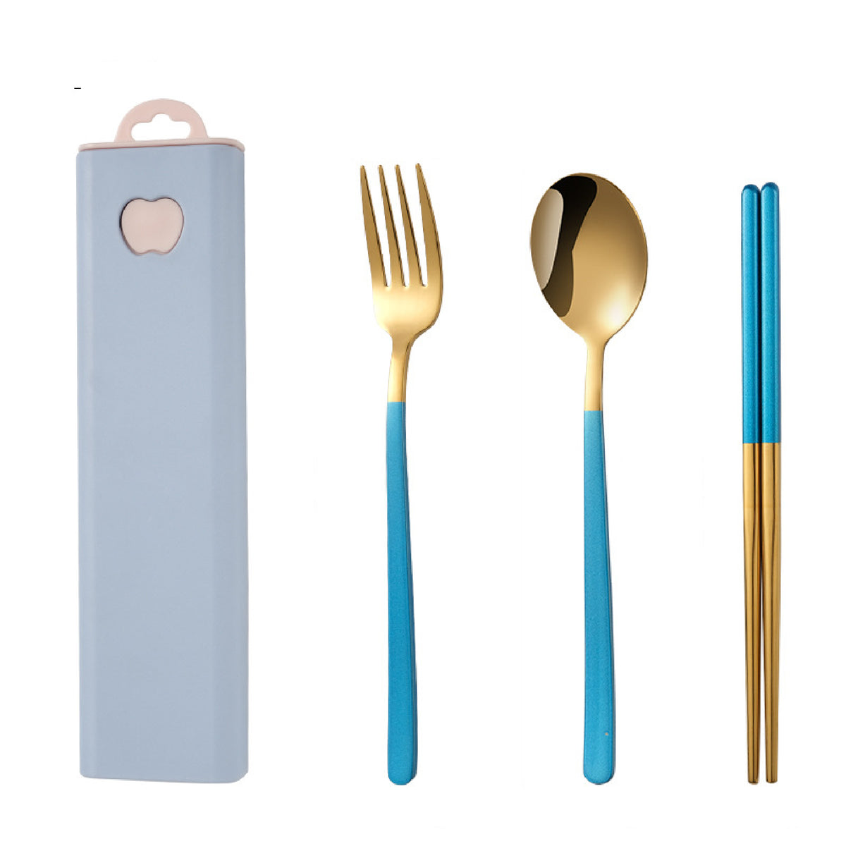 3 Pieces Camping Tableware Set Portable Travel Utensils Set Picnic Set