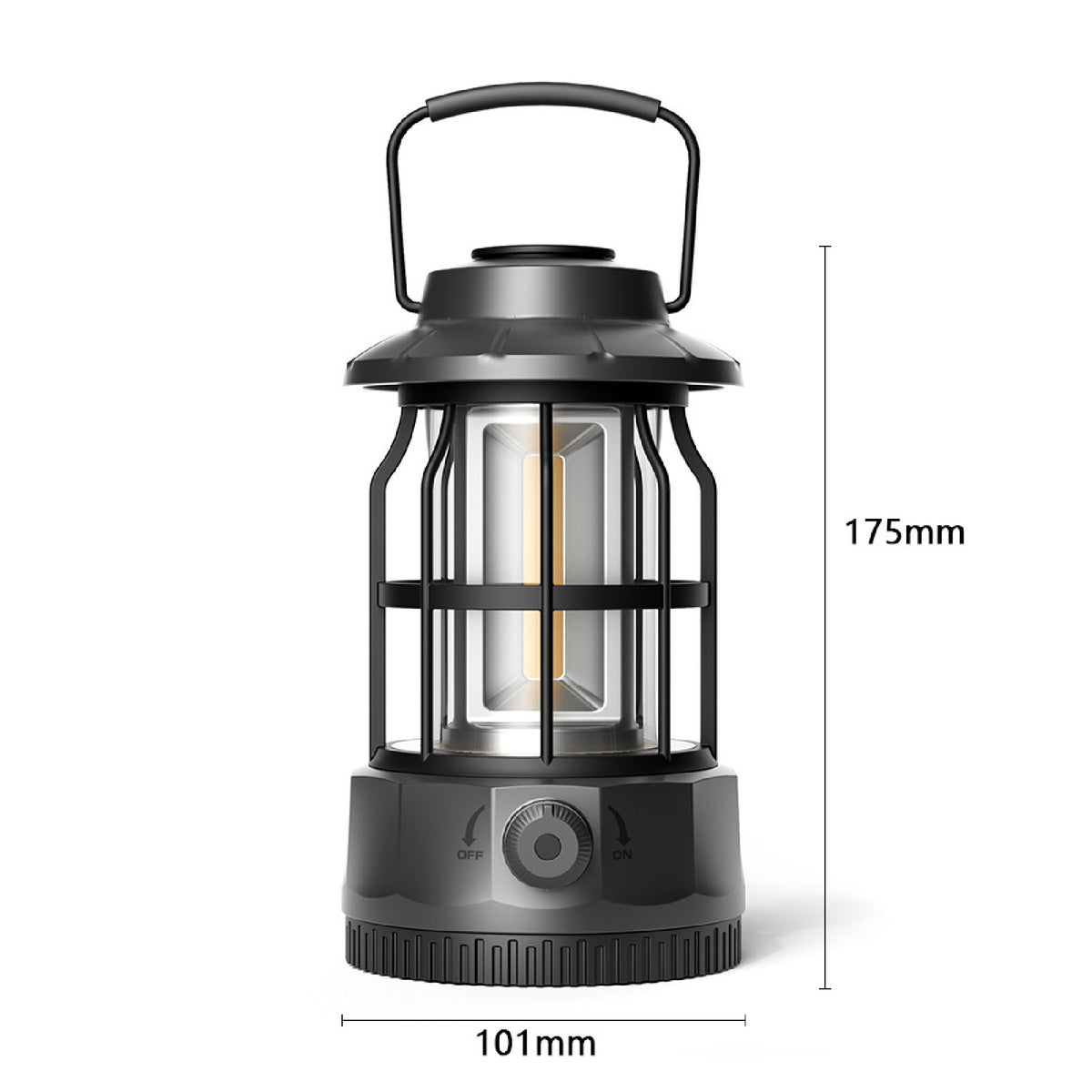 Rechargeable Camp Light Retro Design Portable Waterproof LED Lantern Outdoor Tent Bulb