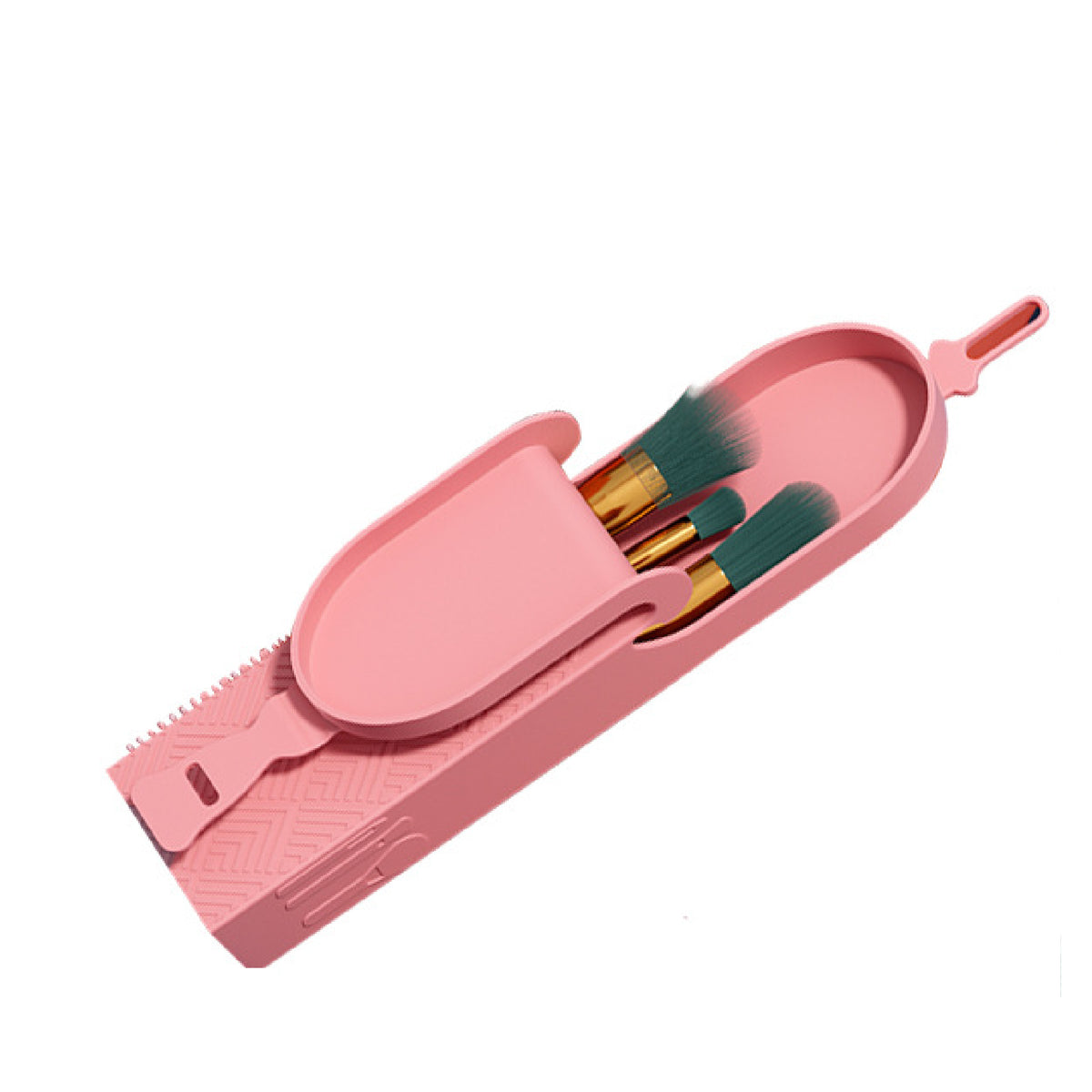 Silicone Makeup Brush Holder for Travel Portable Makeup Brush Bag Makeup Organizer Bag Cosmetic Bag