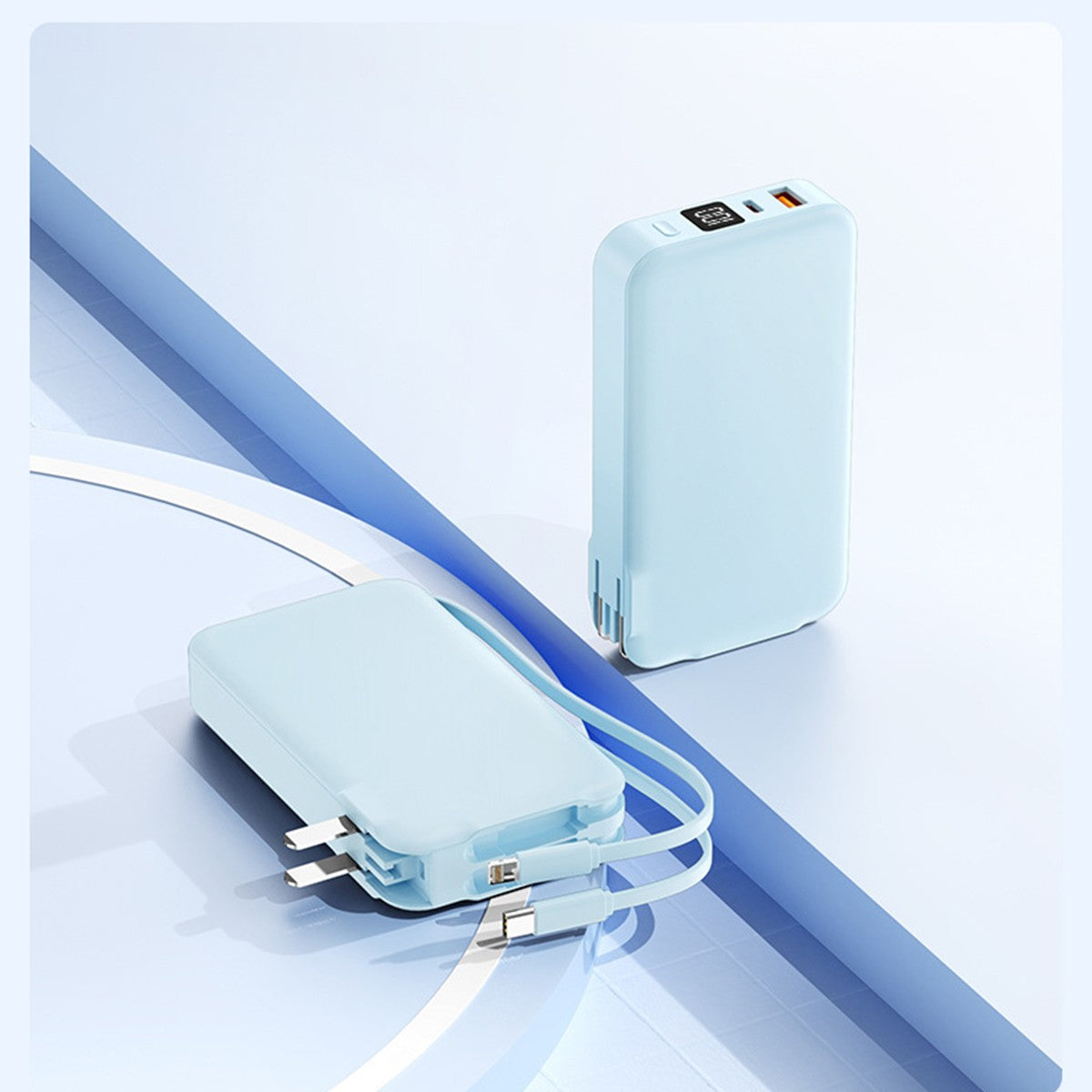 AC Plug Power Bank Fast Charging Power Bank 10000 mAh