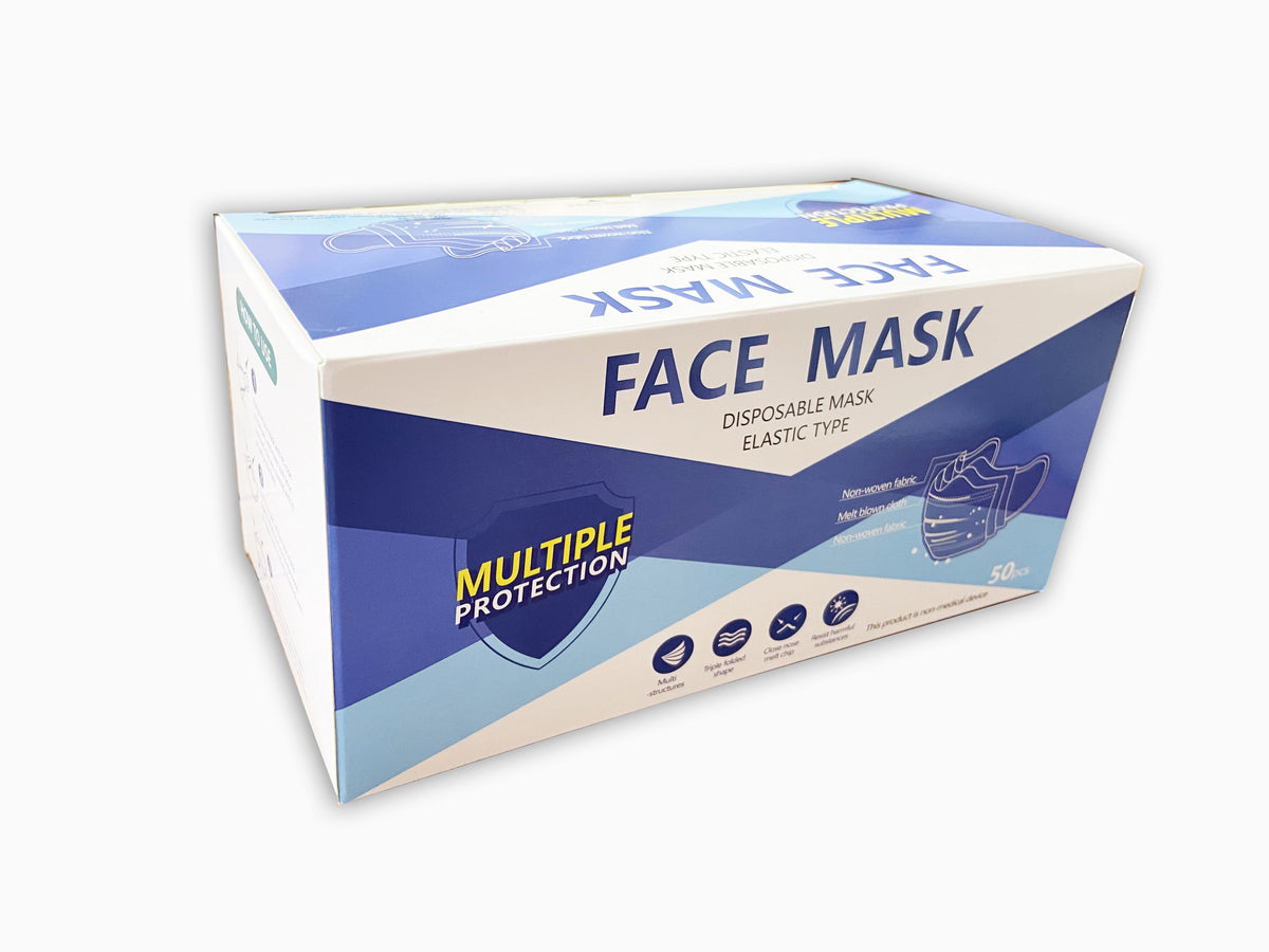 Disposable 3 Ply Face Mask for General Use