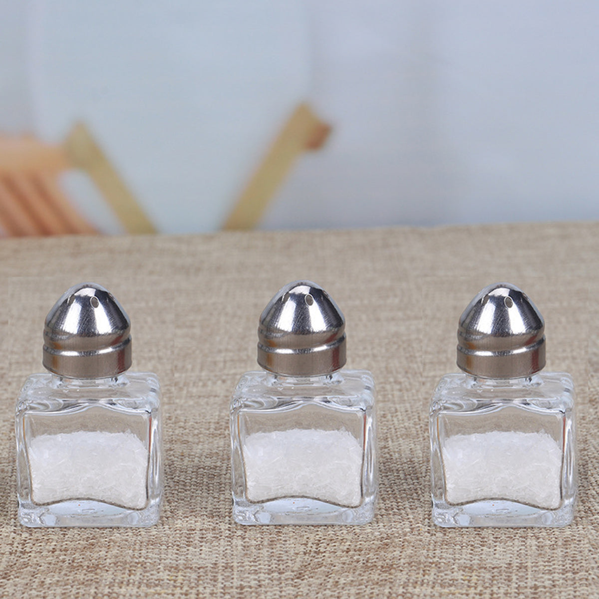 Mini Seasoning Storage Containers Spice Jars with Holes for Salt and Pepper for BBQ Camping