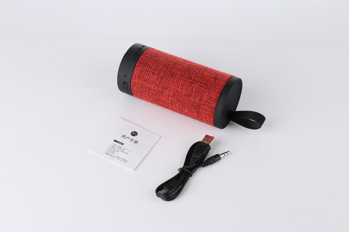 Fashion Cylindrical Fabric Stereo Wireless Speaker Player