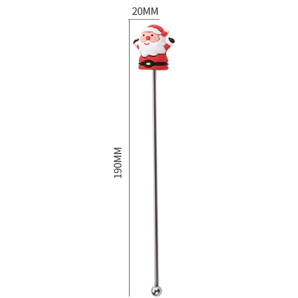 7.5 L Stainless Steel Santa Claus Top Beverage Stirrers Mixing Sticks