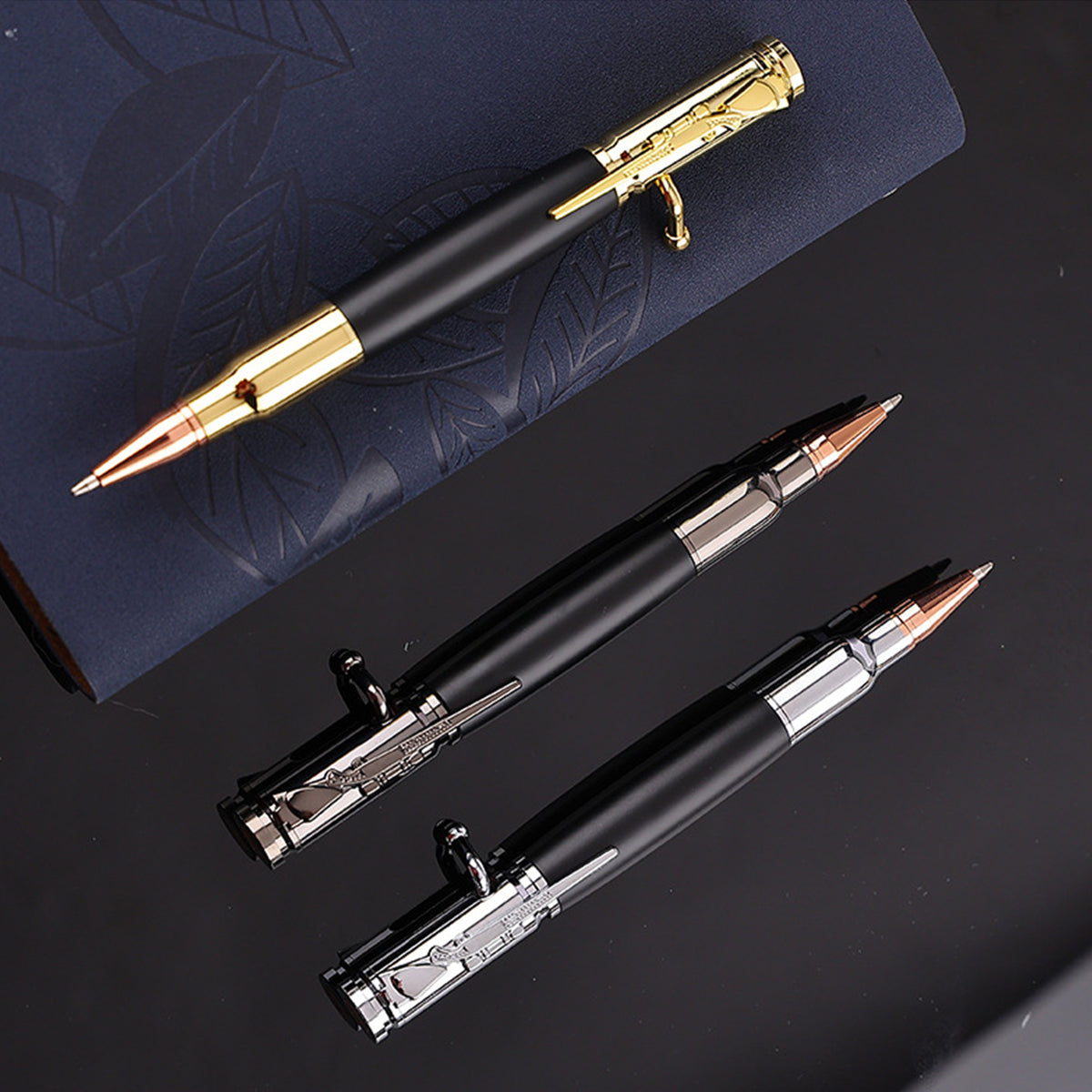 Bolt Action Pen Fine Tip Retractable Ballpoint Pen Metal Pen Barrel