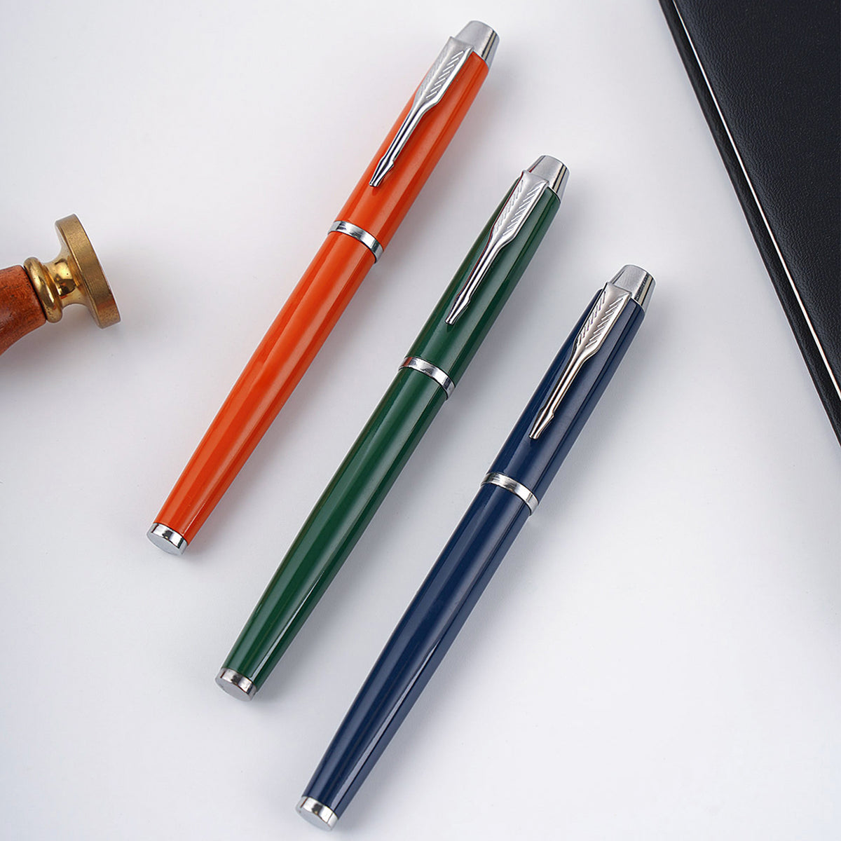 Metal Glossy Gel Pen with Cap