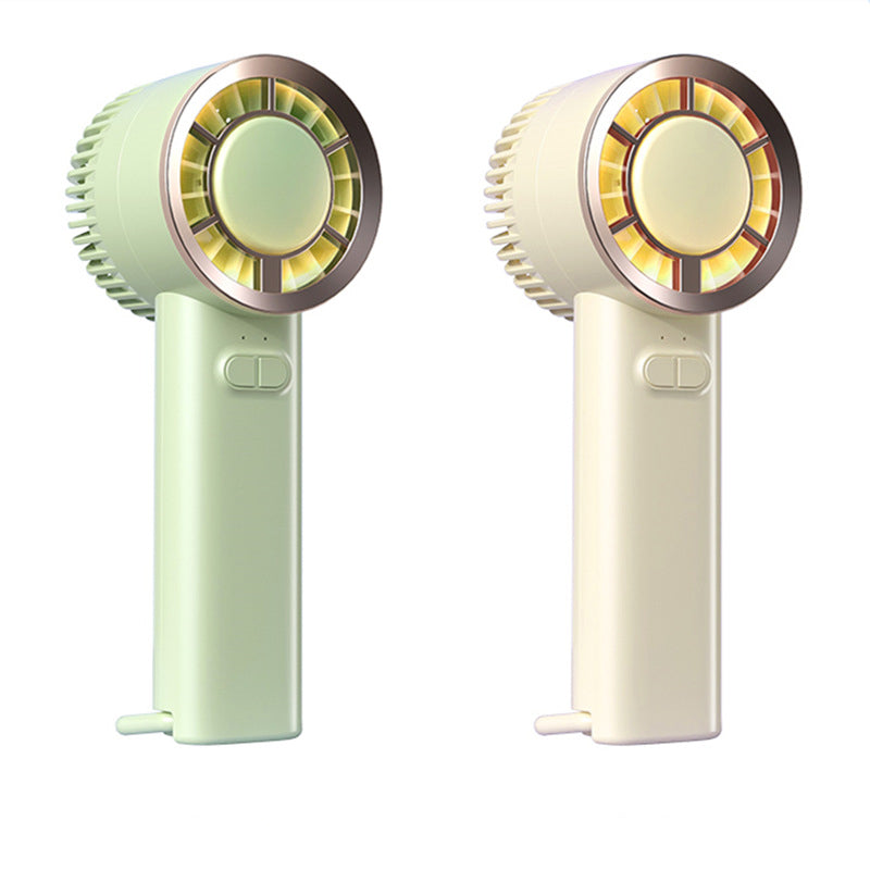 Mini Handheld Fan Portable Rechargeable Fan Desk Fan With Light