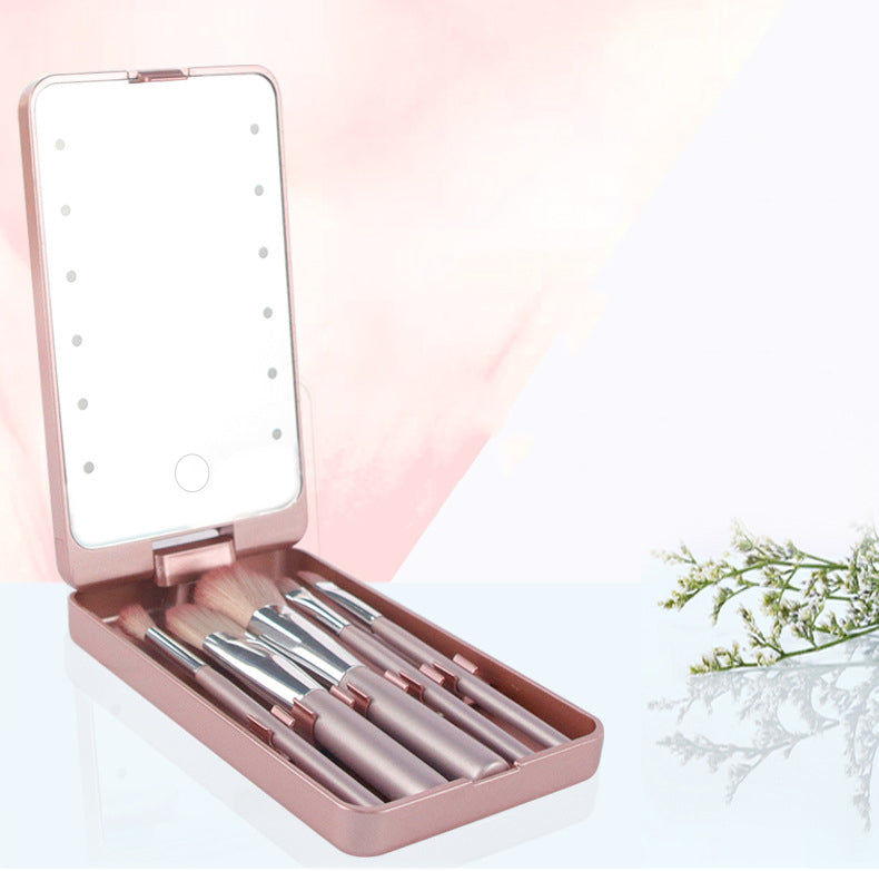 Portable Folding LED Make-up Mirror Box