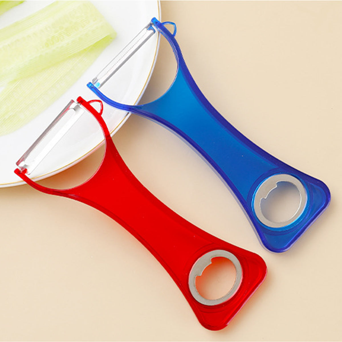 2" 1 Peeler with Bottle Opener Sharp Blade Kitchen Tool Fruit Peeler Vegetable Peeler