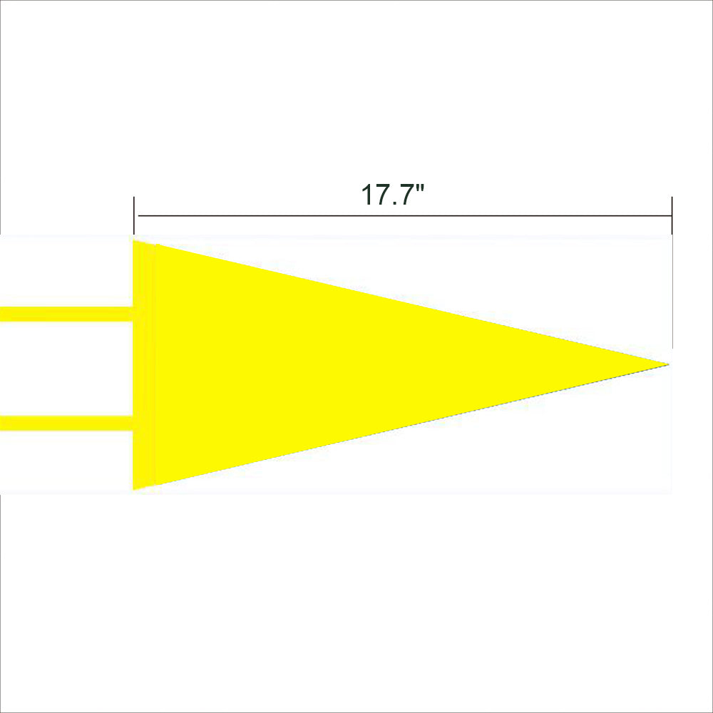 Custom Full Colored Felt Pennant Banner Flag