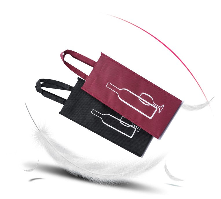 Non-Woven 1 Bottle Wine Tote Bag