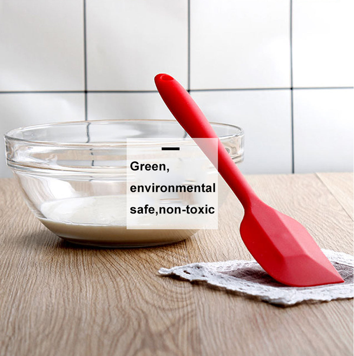 Silicone Spatula-Heat Resistant Silicone Tools for Cooking Baking Mixing Non-Stick Cookware