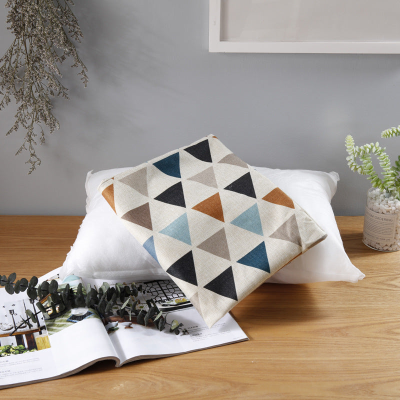 Full Printed 11.8 x 19.7" Premium Square Linen Throw Pillowcase With Hidden Zipper