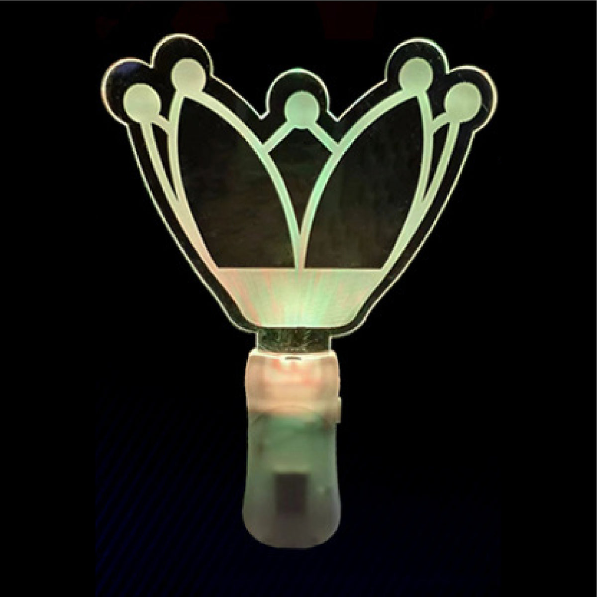 Music Festival Crown Shape Multi Colors Light Glow Stick Handheld Glow Sign Glow Stick Wand
