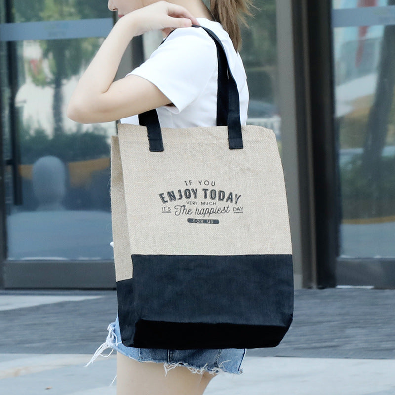 2" 1 Burlap Tote Bags