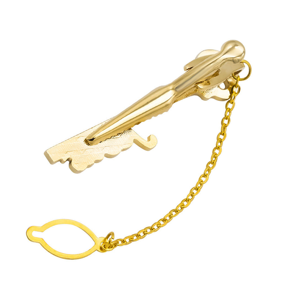 Key Shape Tie Pin Tie Bar for Men