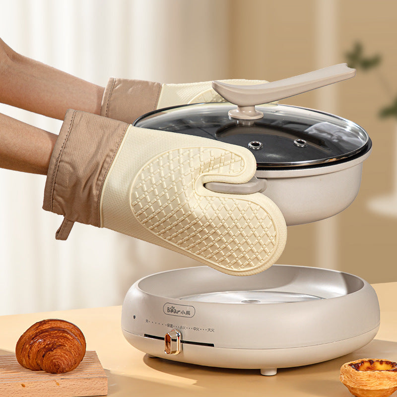 One pcs Silicone Heat Resistant Cooking Gloves Kitchen Oven Mitt for Cooking