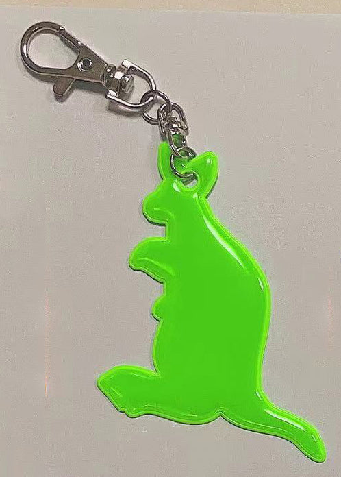 Kangaroo Shape Reflective Keytag