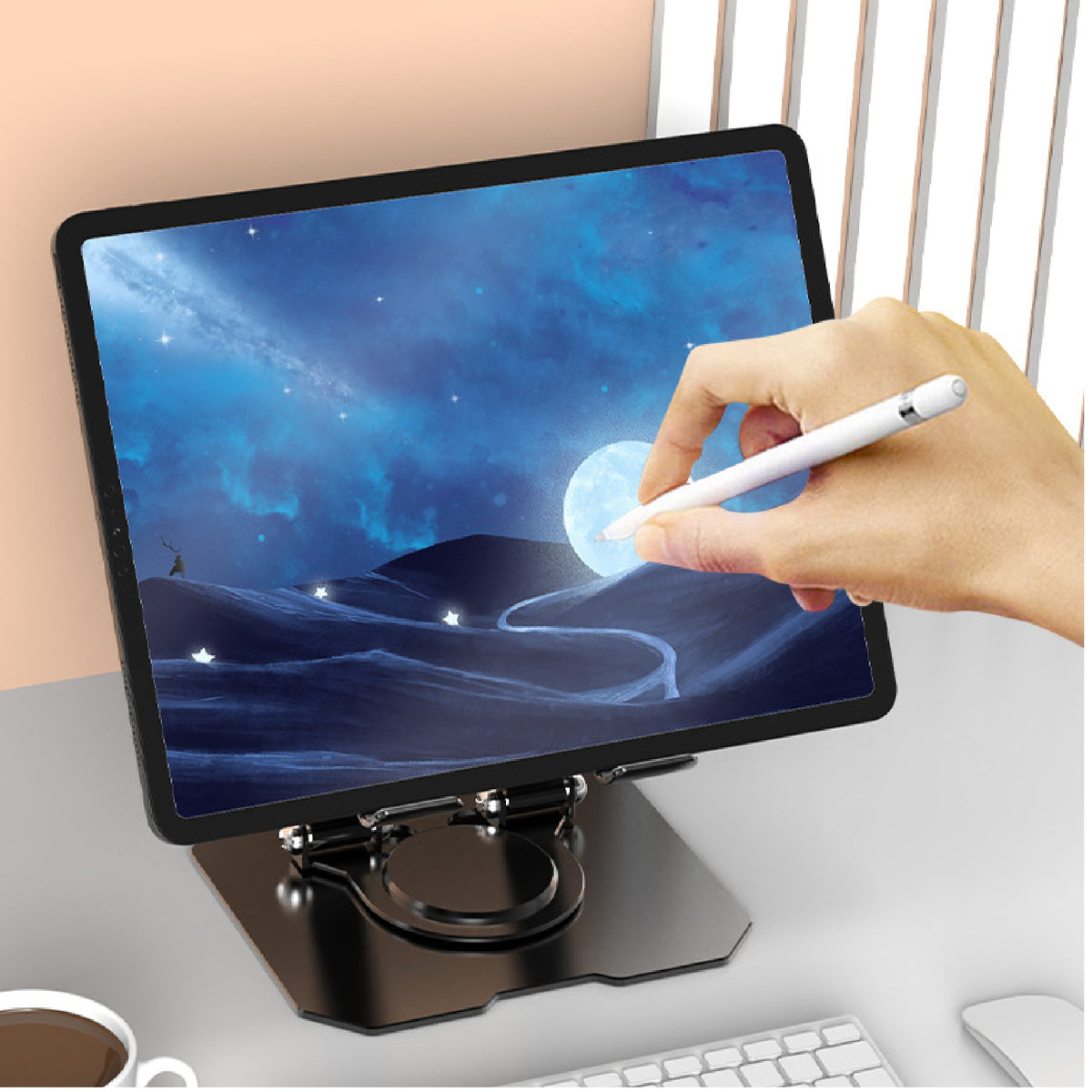 Rotatable All-Purpose Desktop Cell Phone Tablet Stand Holder
