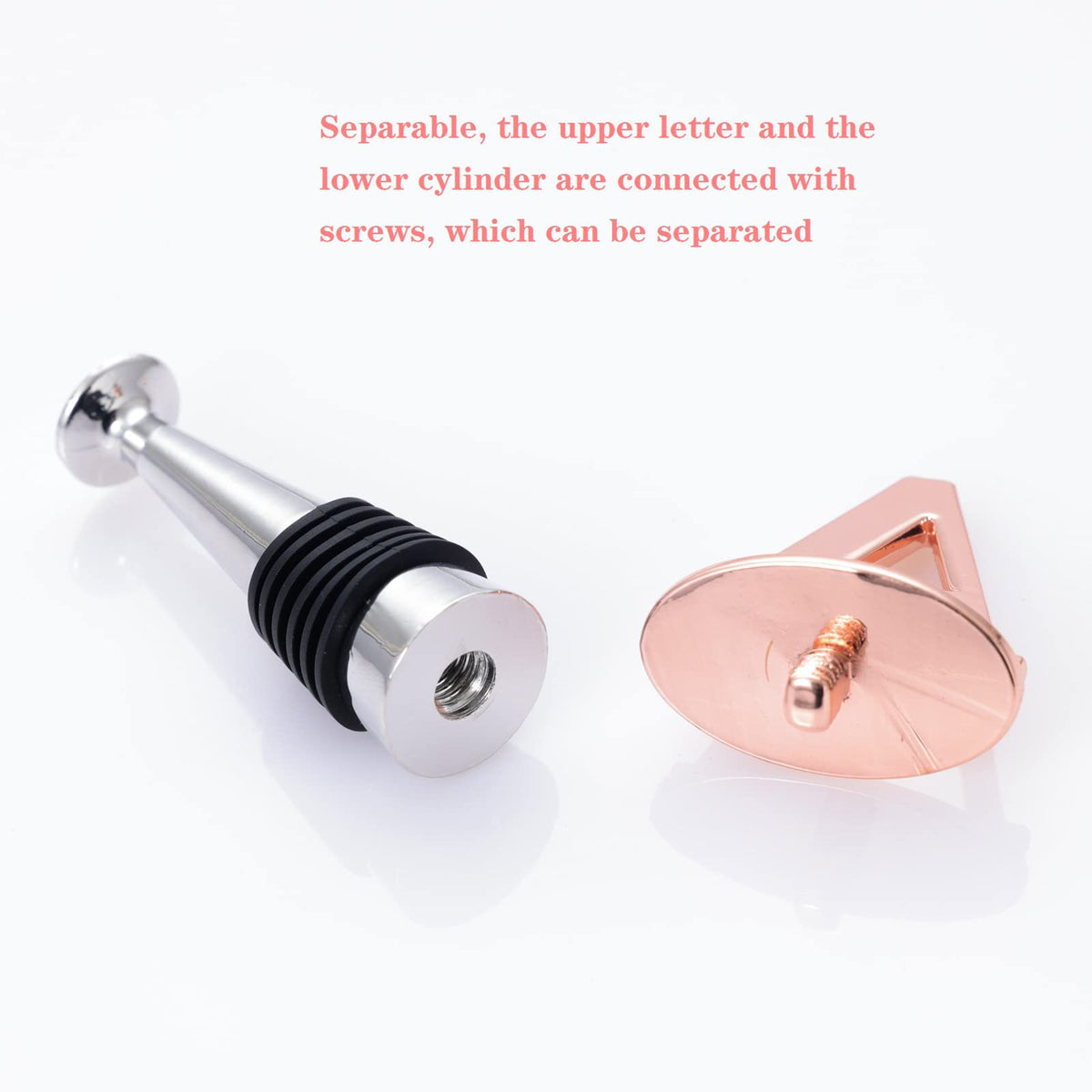 Metal Letter K Shape Wine Stopper